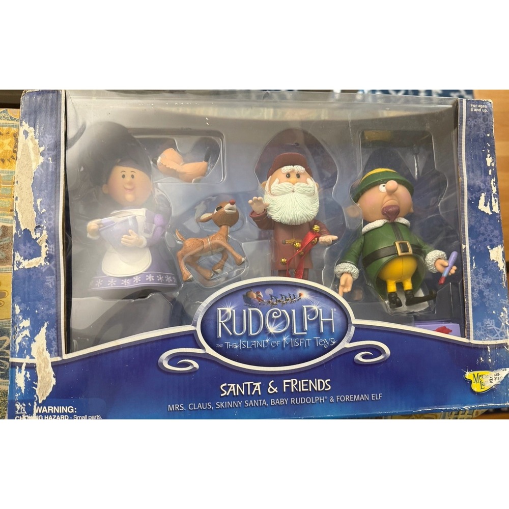 Rudolph Island of Misfit Toys Santa & Friends Forman Elf Set Memory Lane NIB